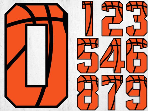 Basketball Font SVG Template: Dynamic Logo Design
