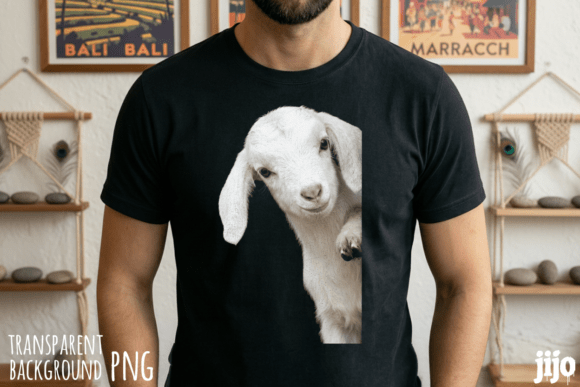 Charming Goat Farm Animal PNG for Creative Projects