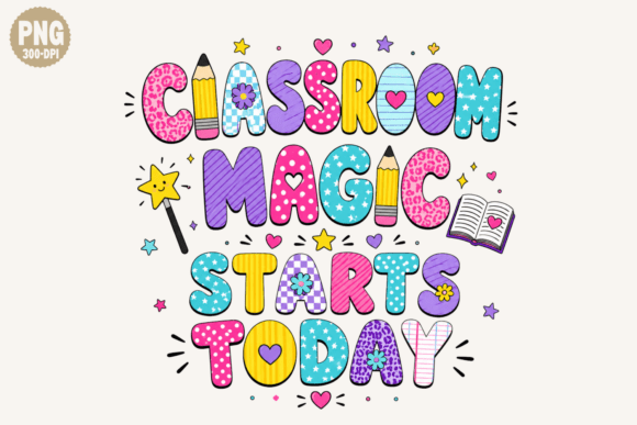 Classroom Magic Png: Teacher Classroom Design Assets