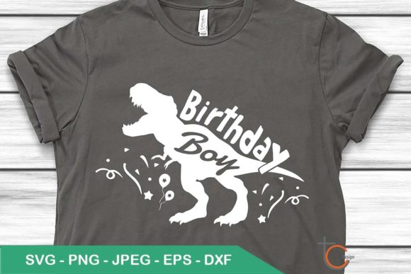 Dinosaur Birthday Boy: A Roaring Design Asset for Creative Projects
