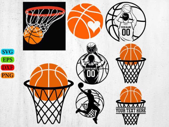 Dynamic Design Assets: Basketball Player SVG Collections
