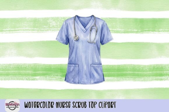 Watercolor Nurse Scrub Top Clipart: A Designer's Guide