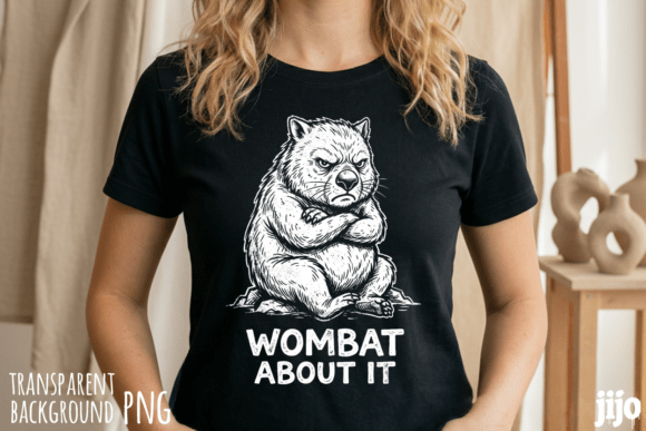 Wombat Animal Humor Sarcastic PNG: A Designer's Quirky Asset